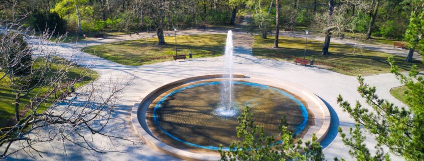 Brunnen im Stadtpark Fürstenwalde an der Spree